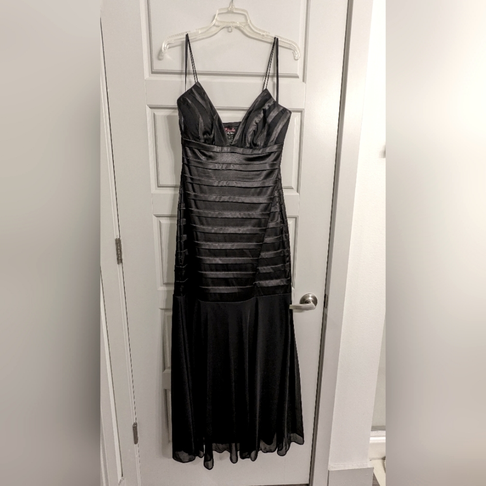 Black mermaid fit dress